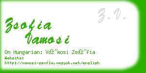 zsofia vamosi business card